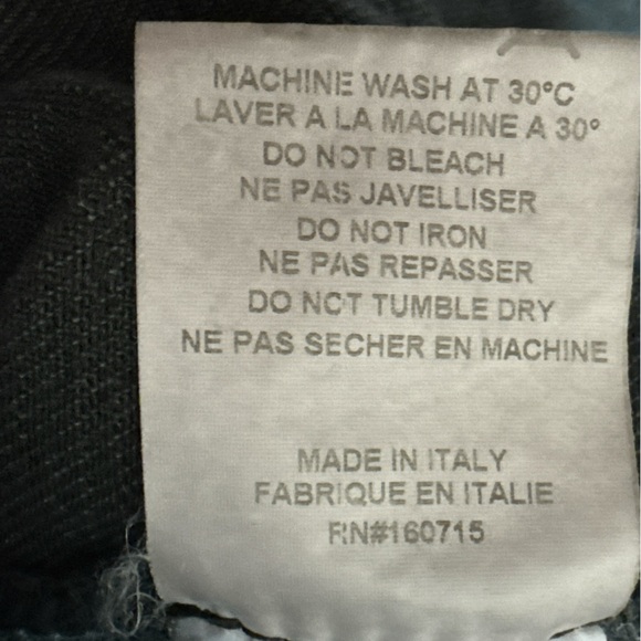 Retrofete Black Distressed Jean Jacket with Raw-Edge Hem Size S - Picture 6 of 8